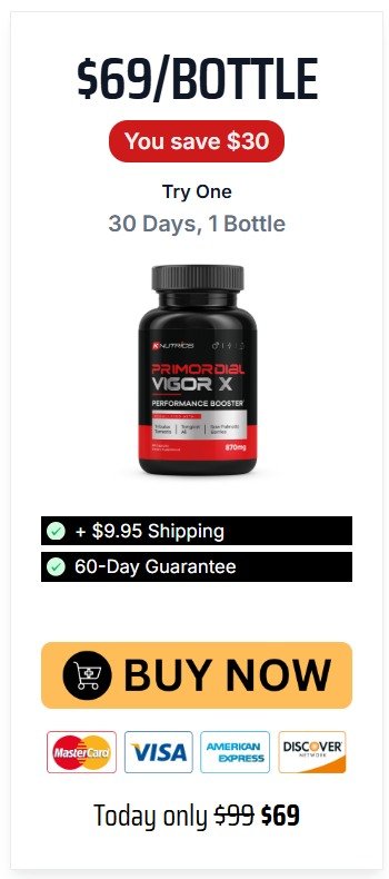 Buy Primordial Vigor X 1 Month Supply Starter Kit